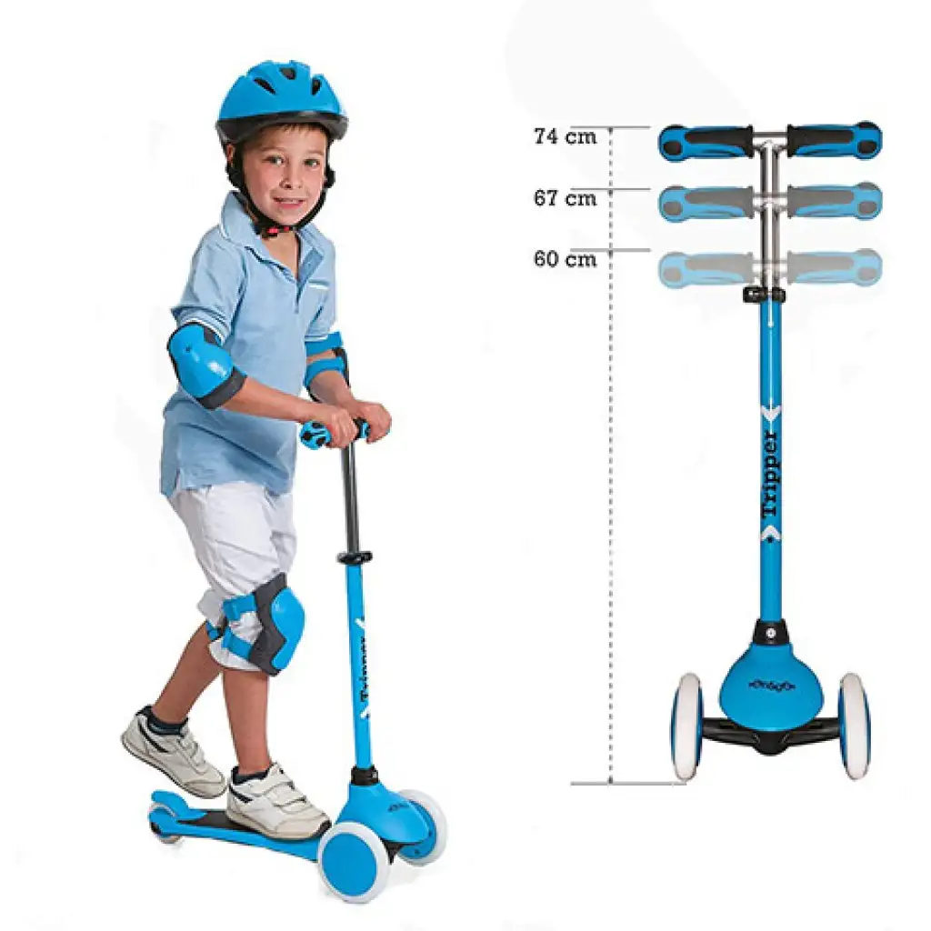 imagen de Patinete de tres ruedas azul On and Go - Mondo Toys 3