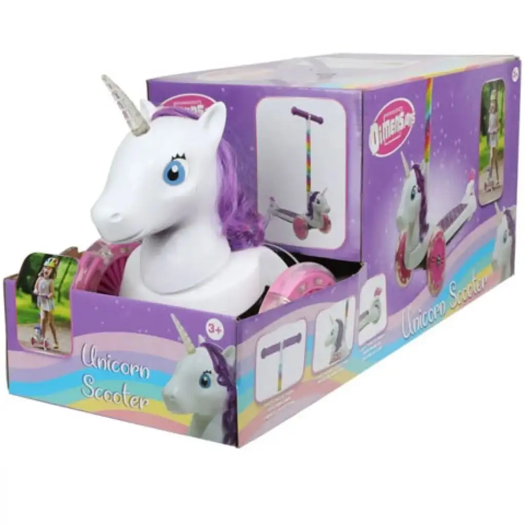 imagen de Patinete de tres ruedas en forma de unicornio 2