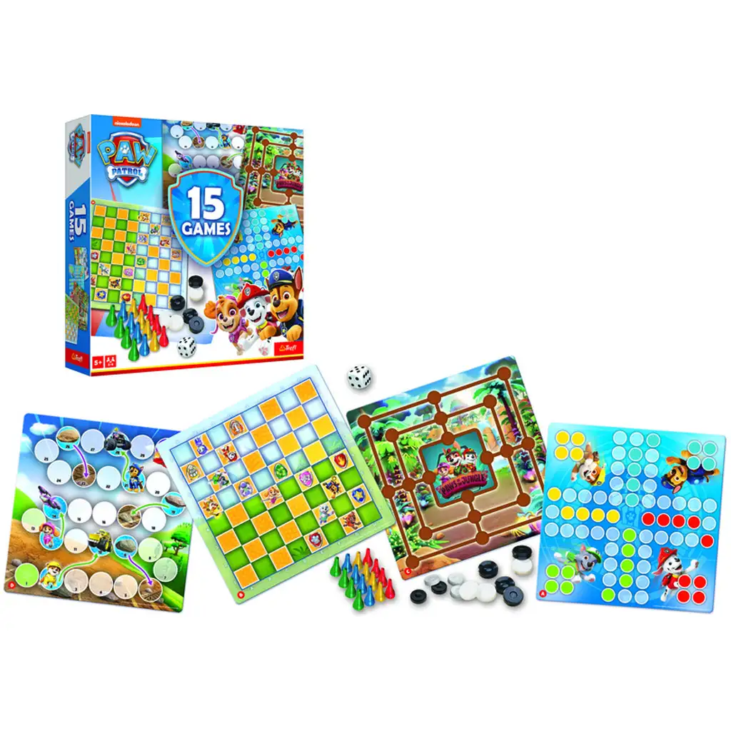 imagen de Paw Patrol 15 en 1 juego de mesa colección - Trefl 2