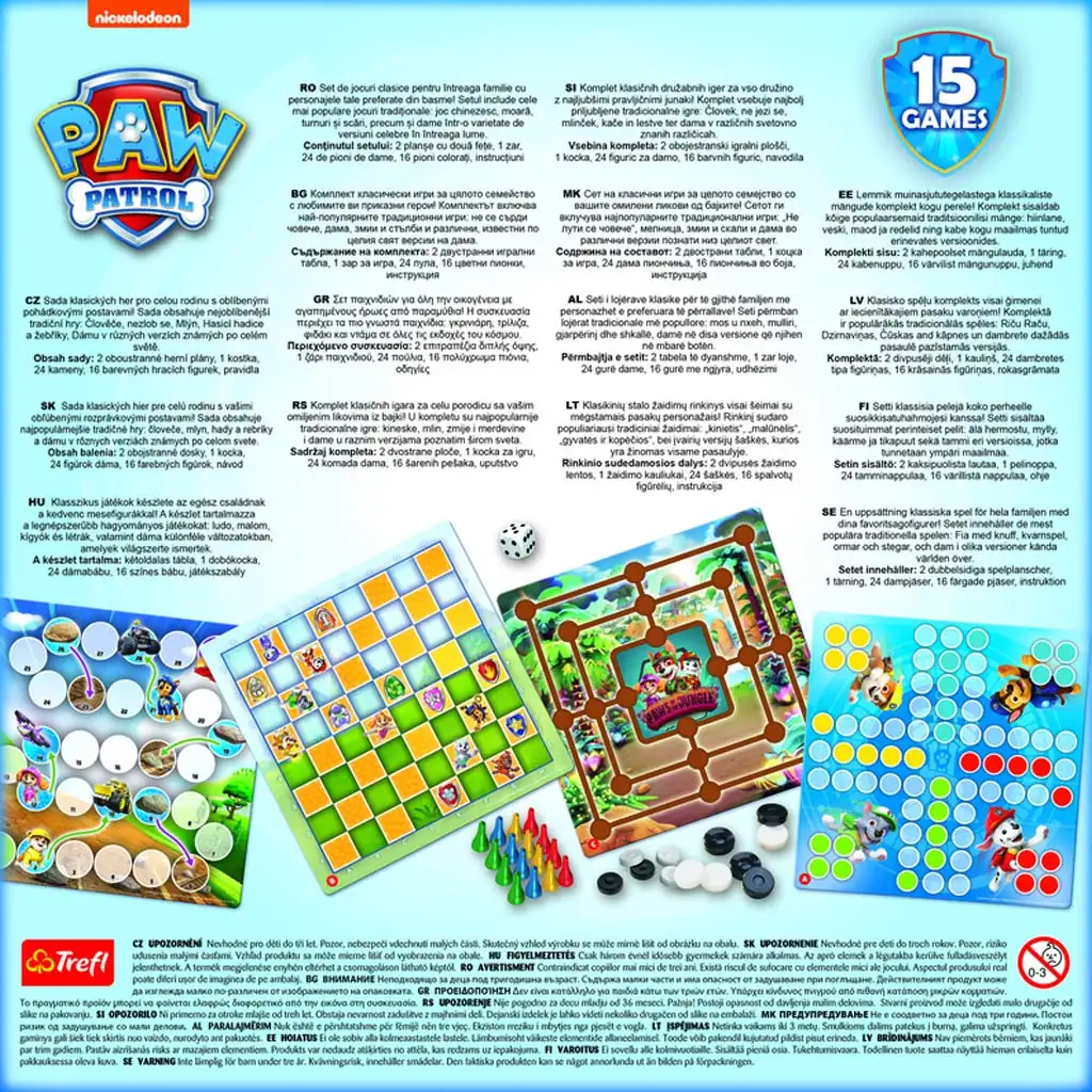 imagen de Paw Patrol 15 en 1 juego de mesa colección - Trefl 4