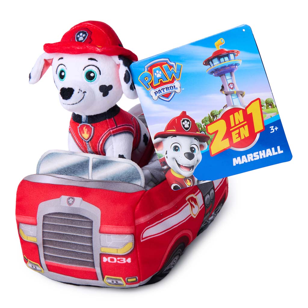 imagen de Paw Patrol: 2 en 1 Marshall de peluche - Spin Master 1