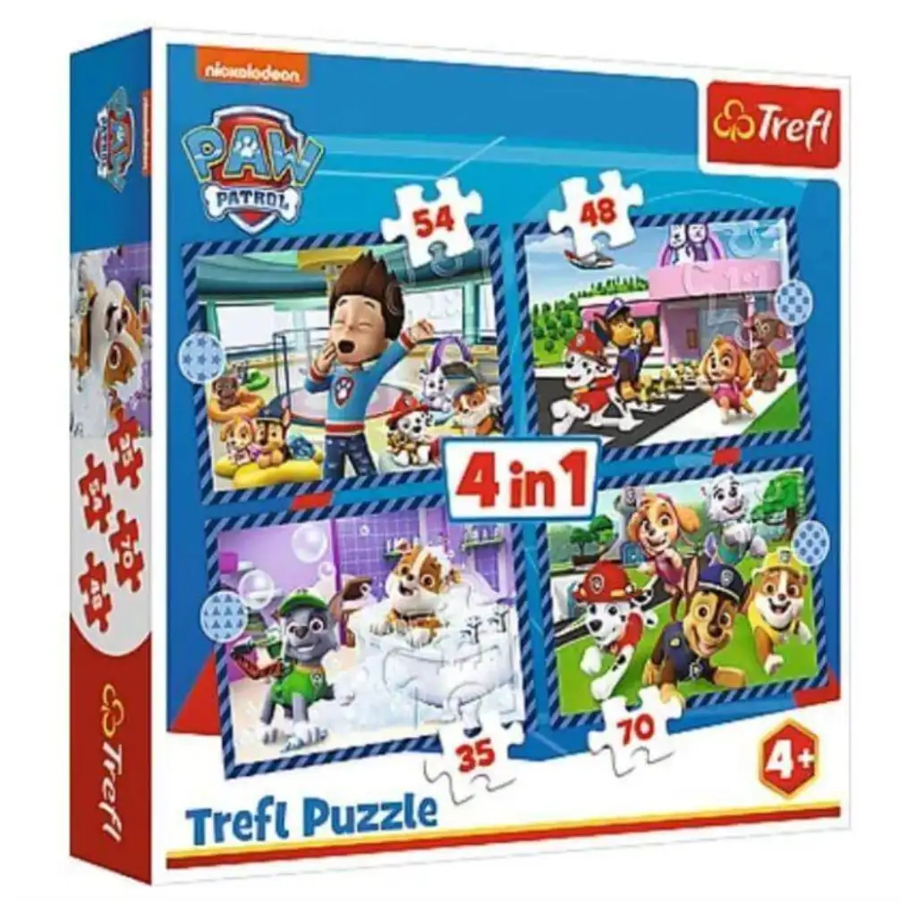 imagen de Paw Patrol 4 en 1 70-54-48-35 piezas puzzle - Trefl 1