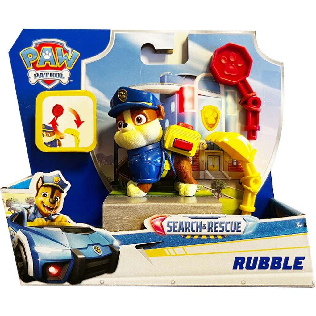 imagen de Paw Patrol: Búsqueda y Rescate Rubble perrito con accesorios - Spin Master 1