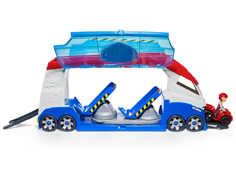 imagen de Paw Patrol: Camión de transporte de equipo de misión con sonido, figura de Ryder y su vehículo - Spin Master 4