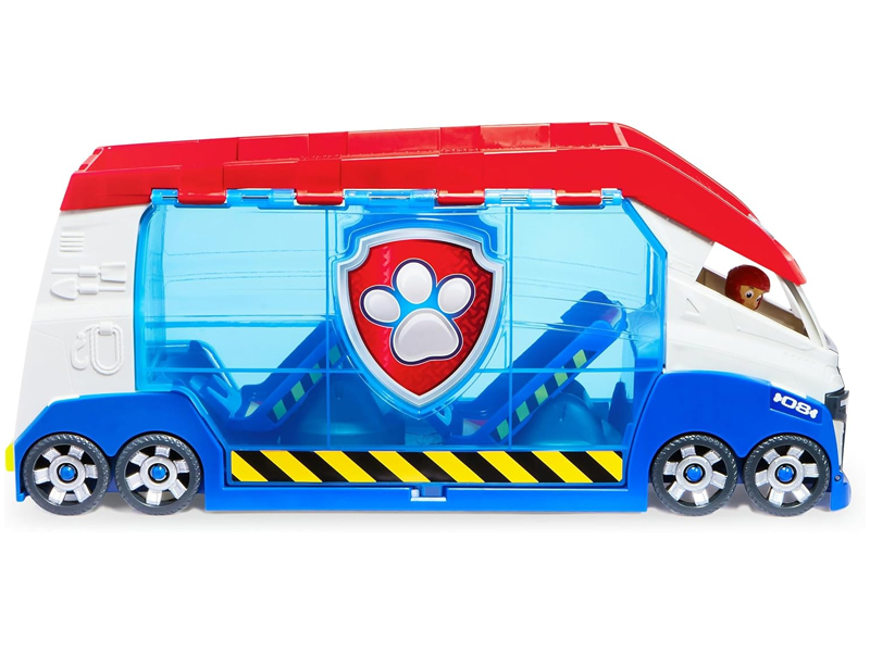 imagen de Paw Patrol: Camión de transporte de equipo de misión con sonido, figura de Ryder y su vehículo - Spin Master 7