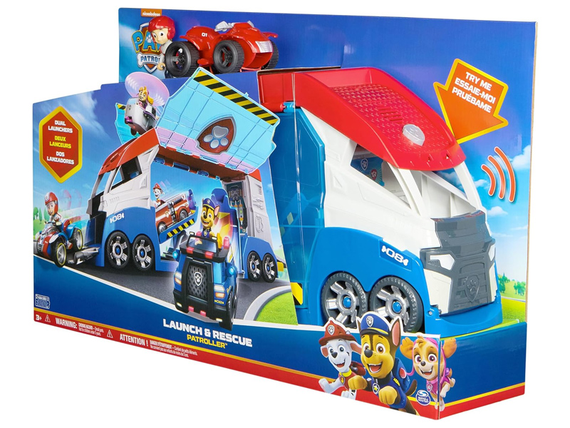 imagen de Paw Patrol: Camión de transporte de equipo de misión con sonido, figura de Ryder y su vehículo - Spin Master 8