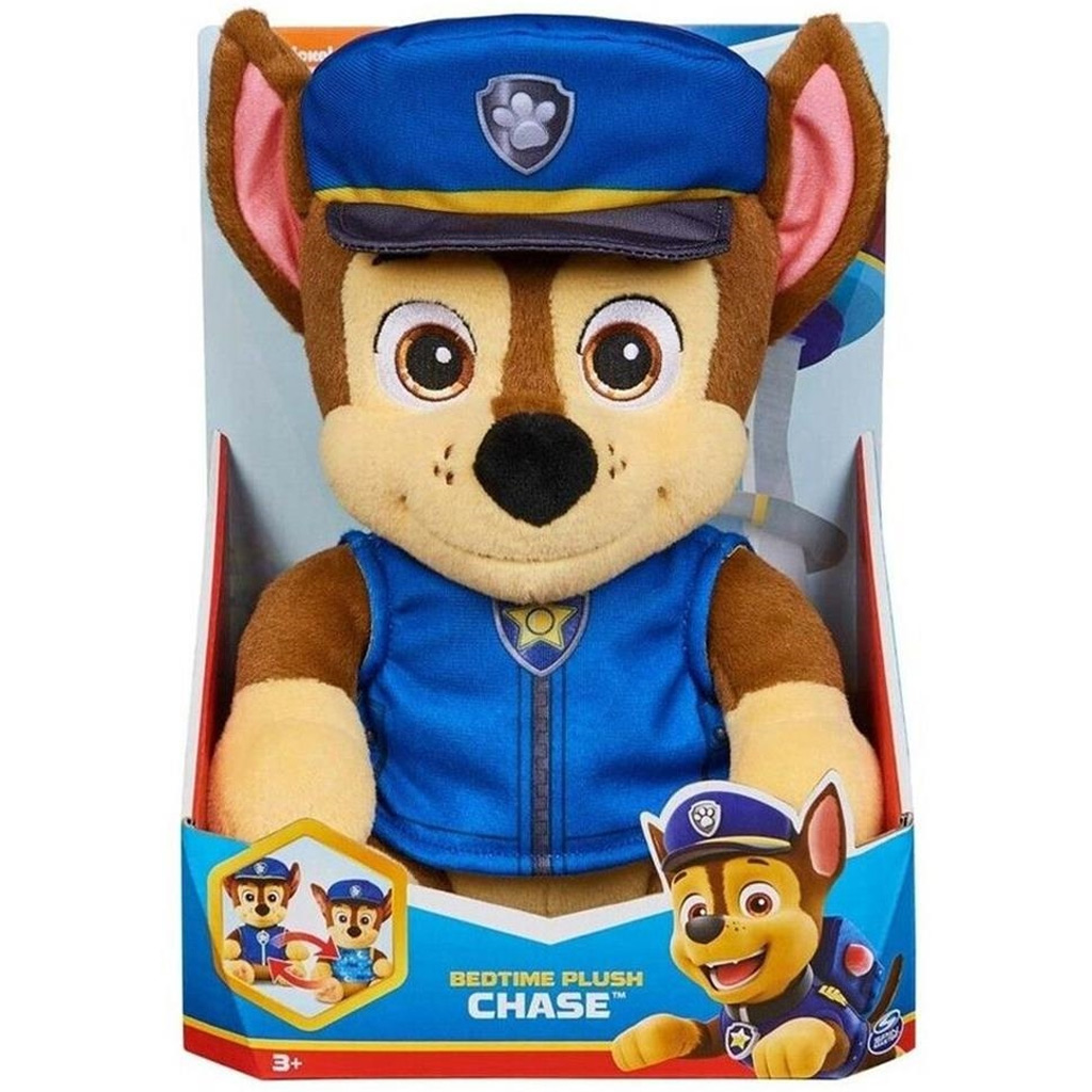 imagen de Paw Patrol: Chase peluche para dormir con ropa reversible 25cm - Spin Master 1