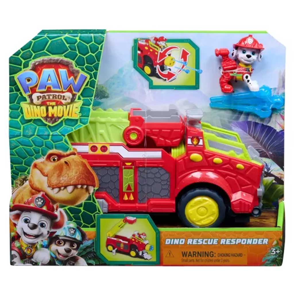 imagen de Paw Patrol Dino Movie - Dino llamada de emergencia Marshall juego de set - Spin Master 1