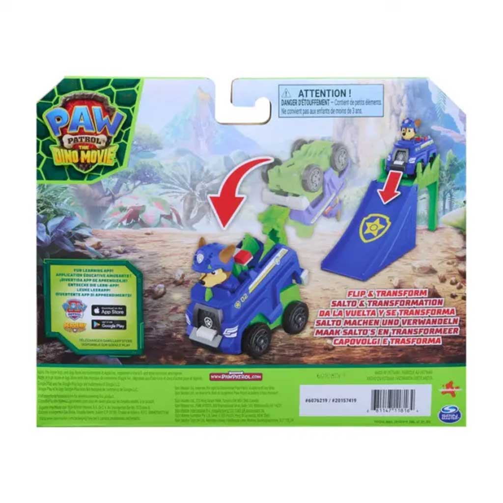 imagen de Paw Patrol Dino Movie - Vehículos acróbatas voladores Chase - Spin Master 2
