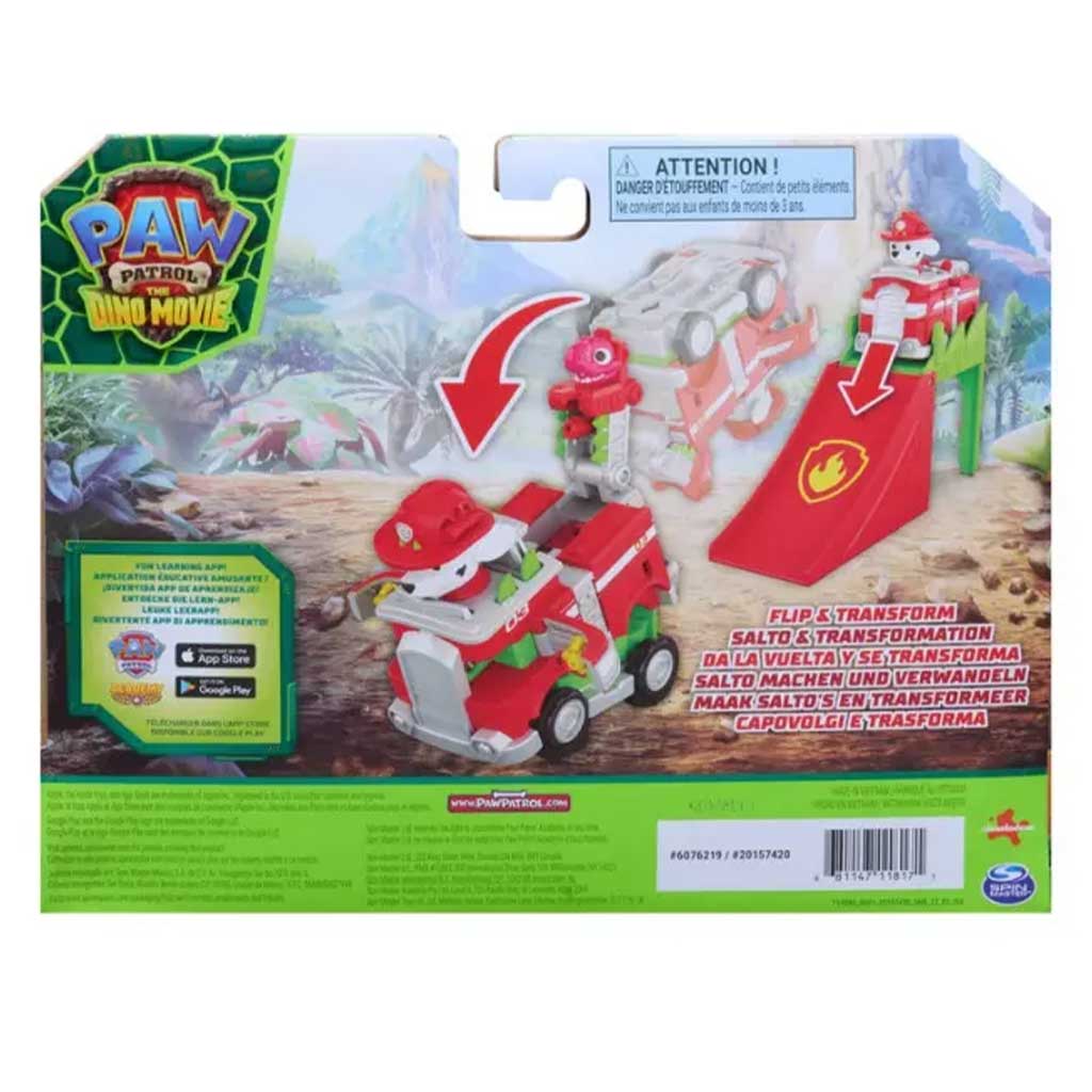 imagen de Paw Patrol Dino Movie - Vehículos acróbatas voladores Marshall - Spin Master 2