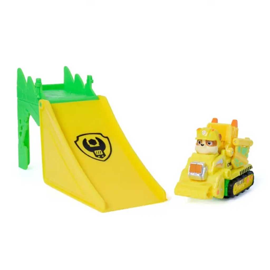 imagen de Paw Patrol Dino Movie - Vehículos acróbatas volcados Rubble - Spin Master 3