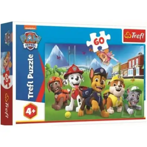 imagen de Paw Patrol: El equipo en el jardín rompecabezas de 60 piezas - Trefl 1