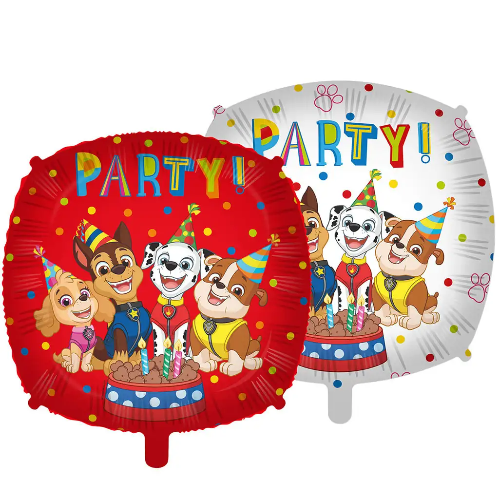 imagen de Paw Patrol: Globo de foil cuadrado reversible de 46cm 1