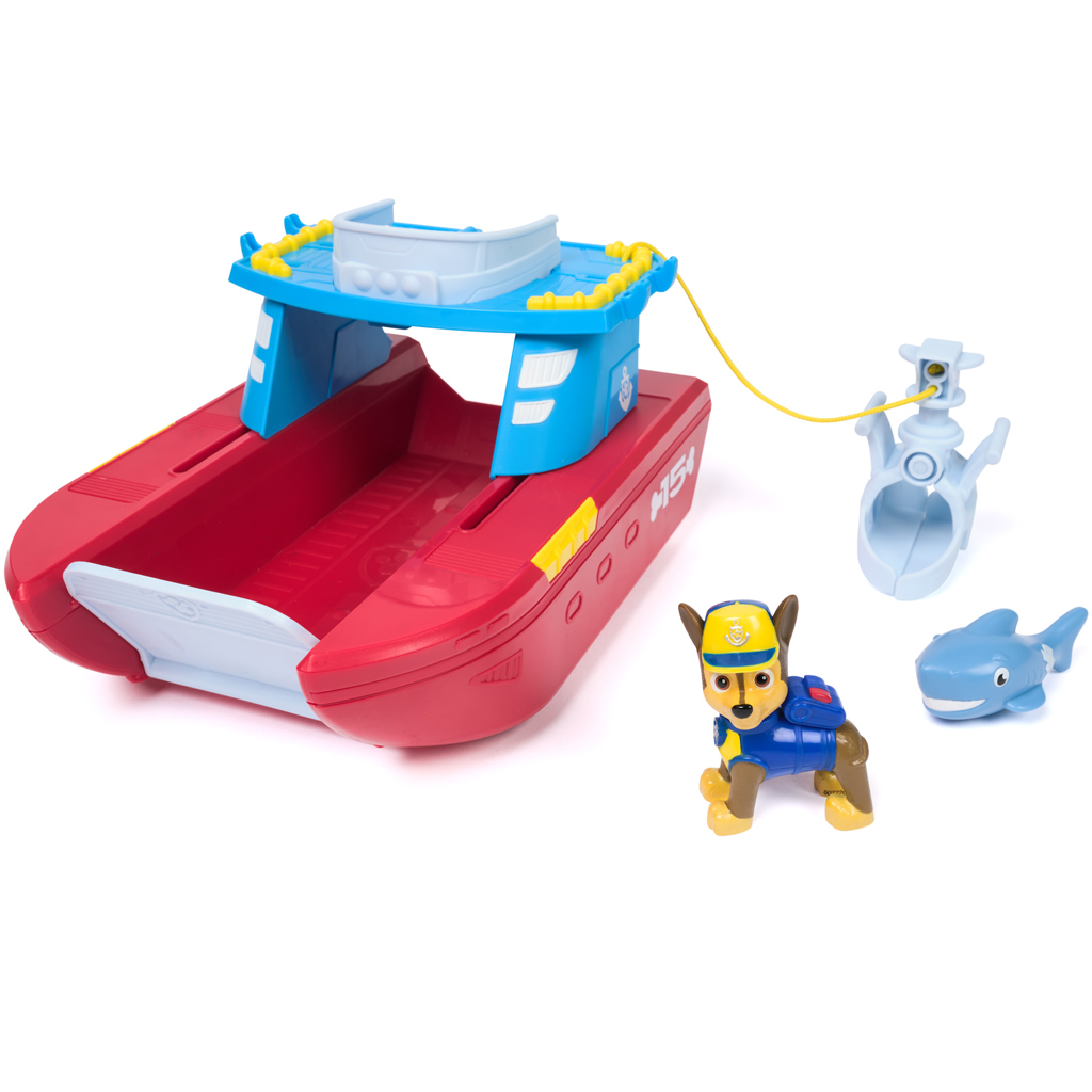 imagen de Paw Patrol: Juego de barco de rescate con figura de Chase - Spin Master 2