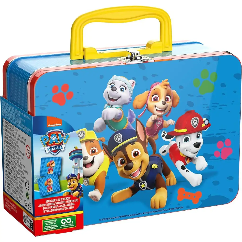 imagen de Paw Patrol: juego de memoria de 72 piezas en maletín de metal - Spin Master 2