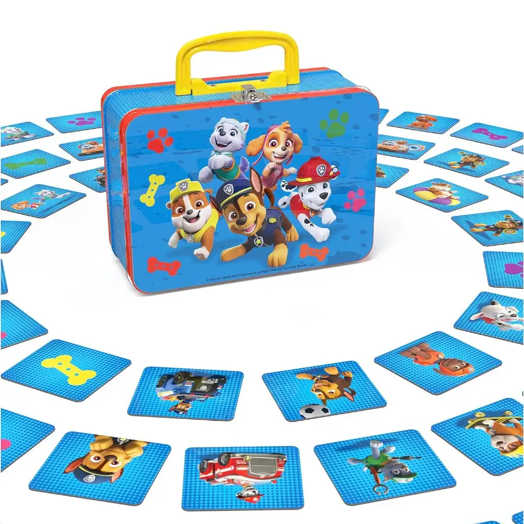 imagen de Paw Patrol: juego de memoria de 72 piezas en maletín de metal - Spin Master 1