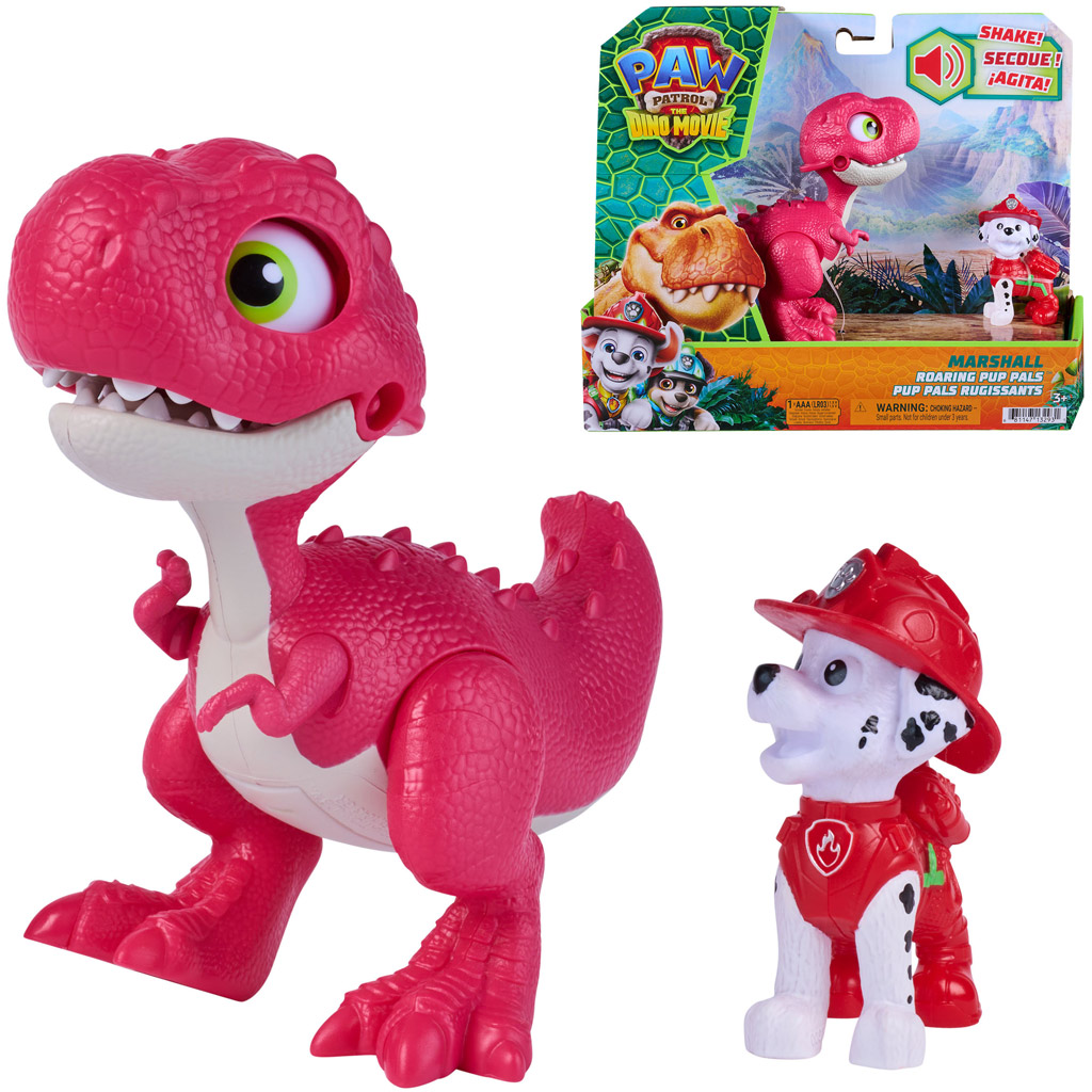 imagen de Paw Patrol La Película de Dinosaurios: Figura de Marshall el Gritón - Spin Master 1