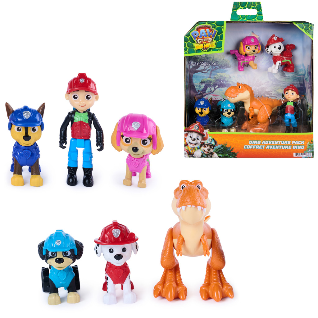 imagen de Paw Patrol La Película de Dinosaurios: Paquete de figuras de aventura - Spin Master 1