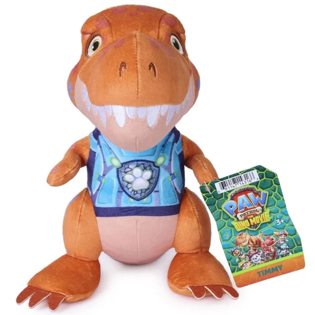 imagen de Paw Patrol La Película de los Dinosaurios: Figura de peluche básica Timmy 17cm - Spin Master 1