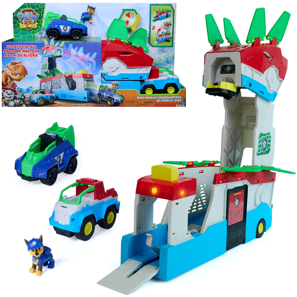 imagen de Paw Patrol La Película de los Dinosaurios: Juego de Base Móvil Dino - Spin Master 1