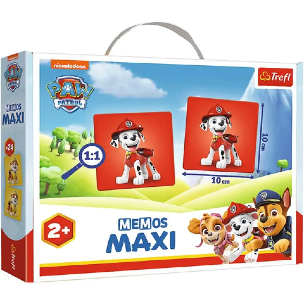 imagen de Paw Patrol Maxi juego de memoria 24 piezas - Trefl 1