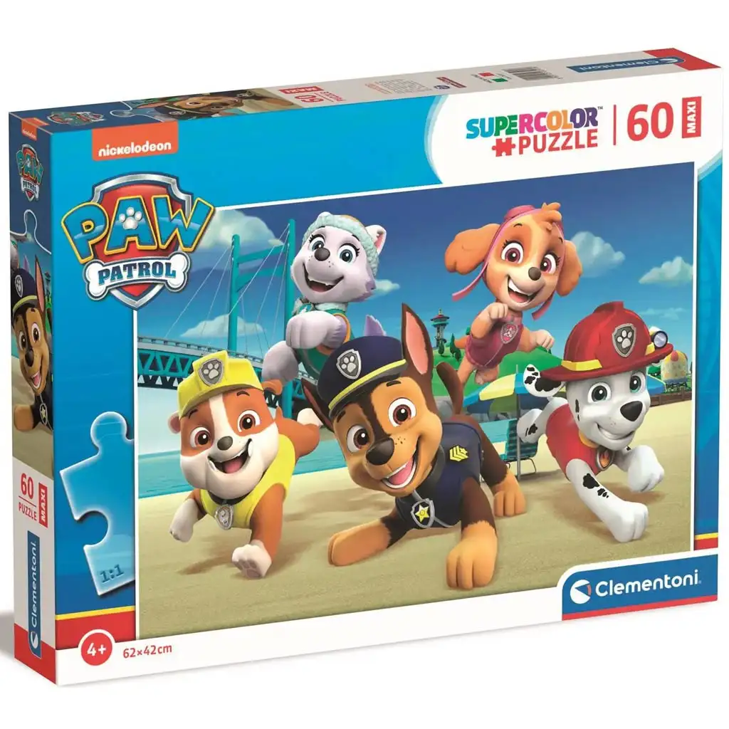 imagen de Paw Patrol: Maxi Super Color Puzzle de 60 piezas - Clementoni 1