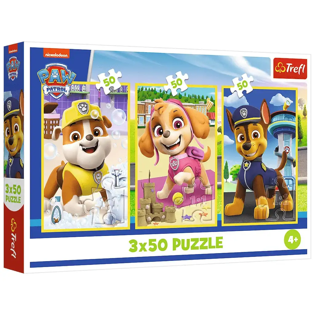 imagen de Paw Patrol nuestros cachorros puzzle 3x50pcs - Trefl 1