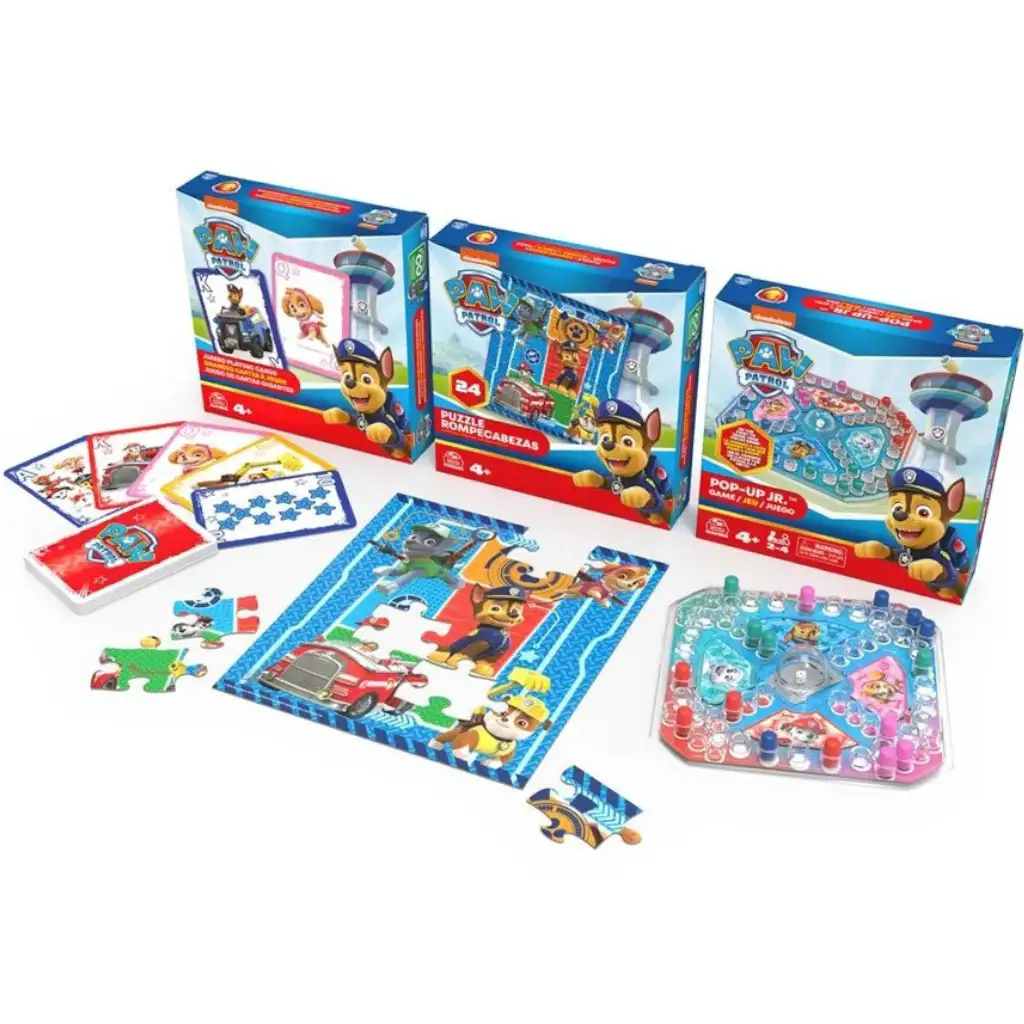 imagen de Paw Patrol: paquete de juego de mesa de 3 piezas - Spin Master 1