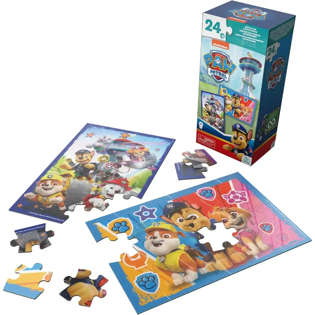 imagen de Paw Patrol: Puzzle lenticular de 2x24 piezas - Spin Master 2
