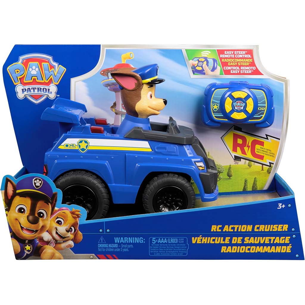 imagen de Paw Patrol: RC Chase vehículo de control remoto 25cm - Spin Master 1