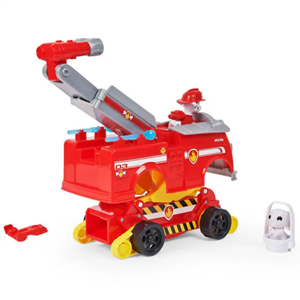 imagen de Paw Patrol: Rise and Rescue Marshall vehículo transformable con figura - Spin Master 3