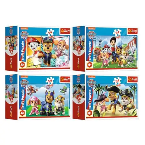 imagen de Paw Patrol rompecabezas mini de 54 piezas 4 tipos - Trefl 1
