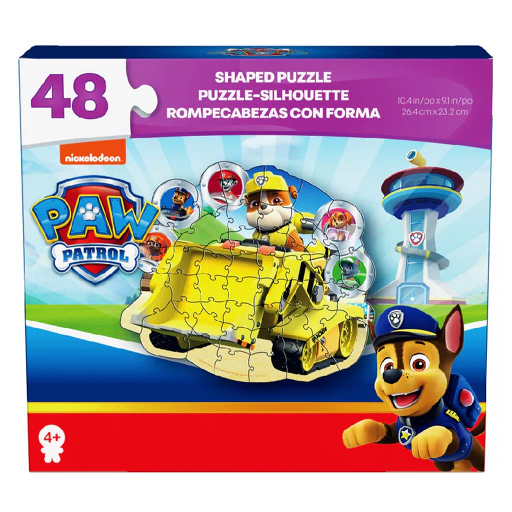 imagen de Paw Patrol: Rompehielos Rubble con bulldozer 48 piezas puzzle - Spin Master 1