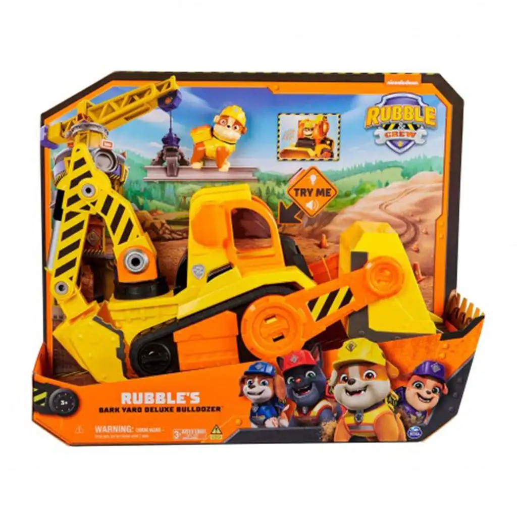 imagen de Paw Patrol: Rubble y su equipo - Bulldozer deluxe de Rubble - Spin Master 1