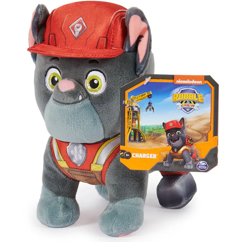 imagen de Paw Patrol: Rubble y su equipo Charger peluche 19cm - Spin Master 1