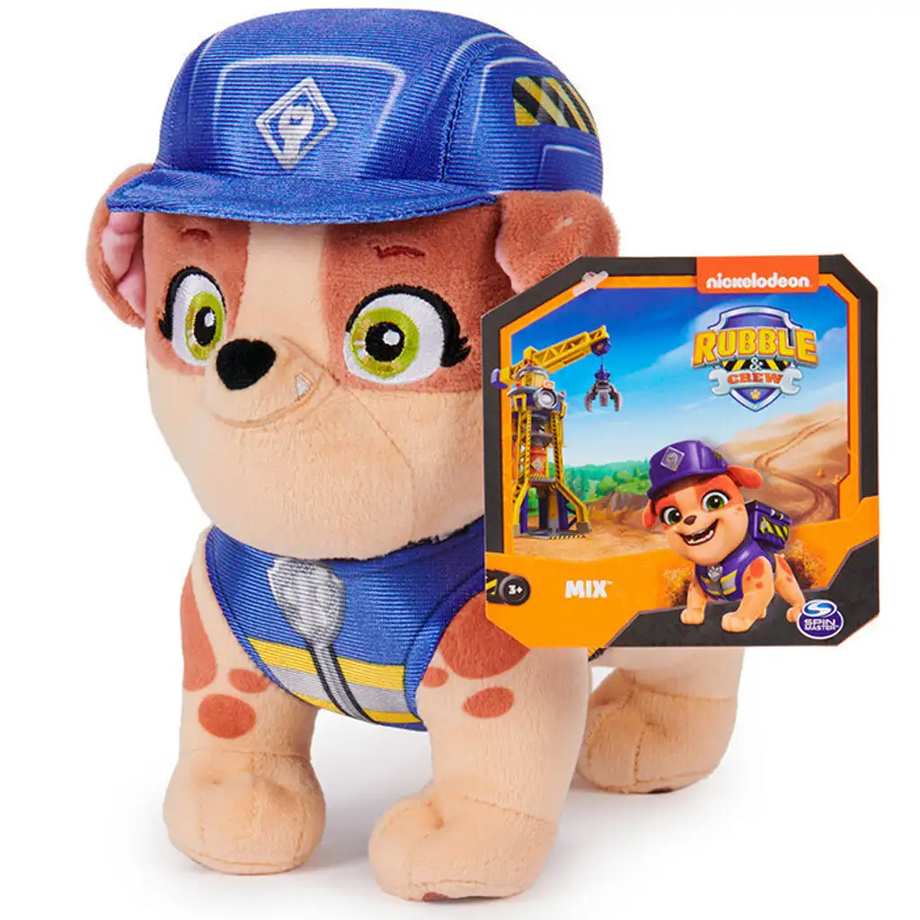 imagen de Paw Patrol: Rubble y su equipo Peluche 19cm - Spin Master 1