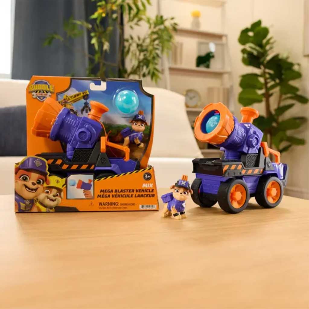 imagen de Paw Patrol Rubble y su equipo vehículo lanzador set de juego - Spin Master 2