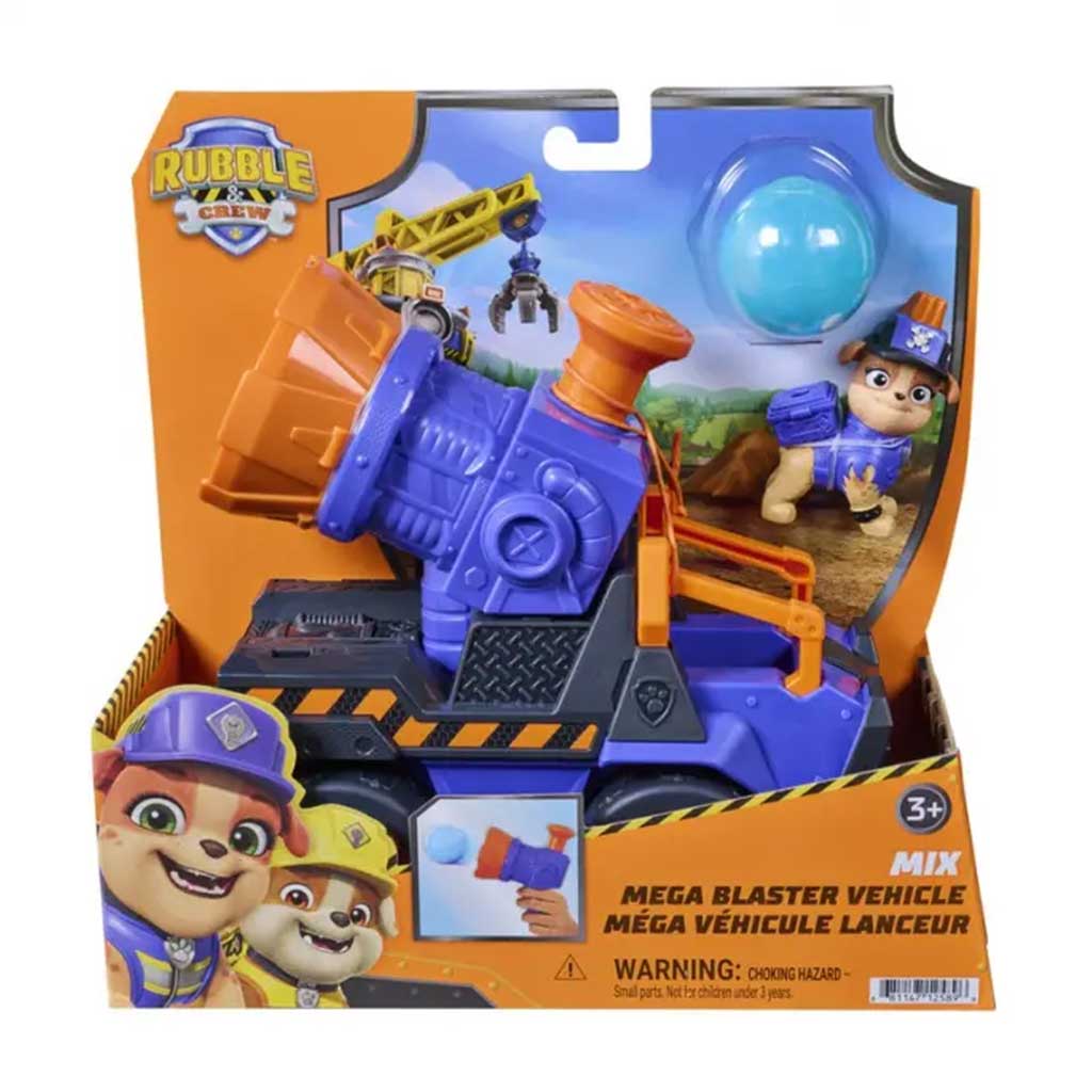 imagen de Paw Patrol Rubble y su equipo vehículo lanzador set de juego - Spin Master 1