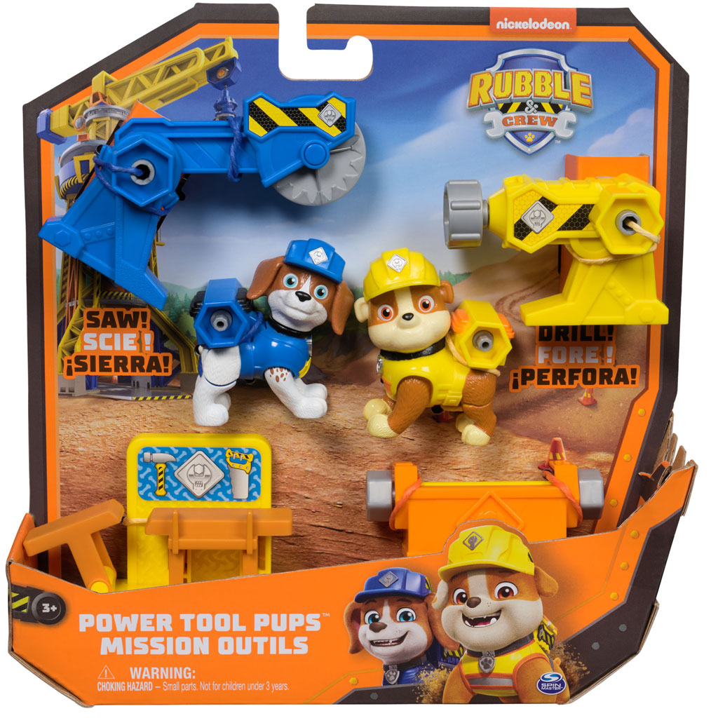 imagen de Paw Patrol: Rubble y su equipo Wheeler y los perritos Rubble con herramientas - Spin Master 1
