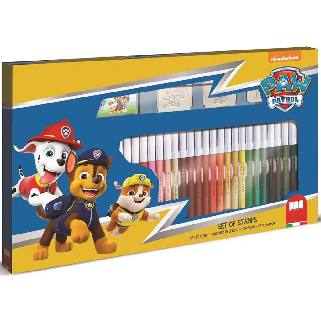 imagen de Paw Patrol set de sellos 36 piezas con rotulador - Multiprint 1