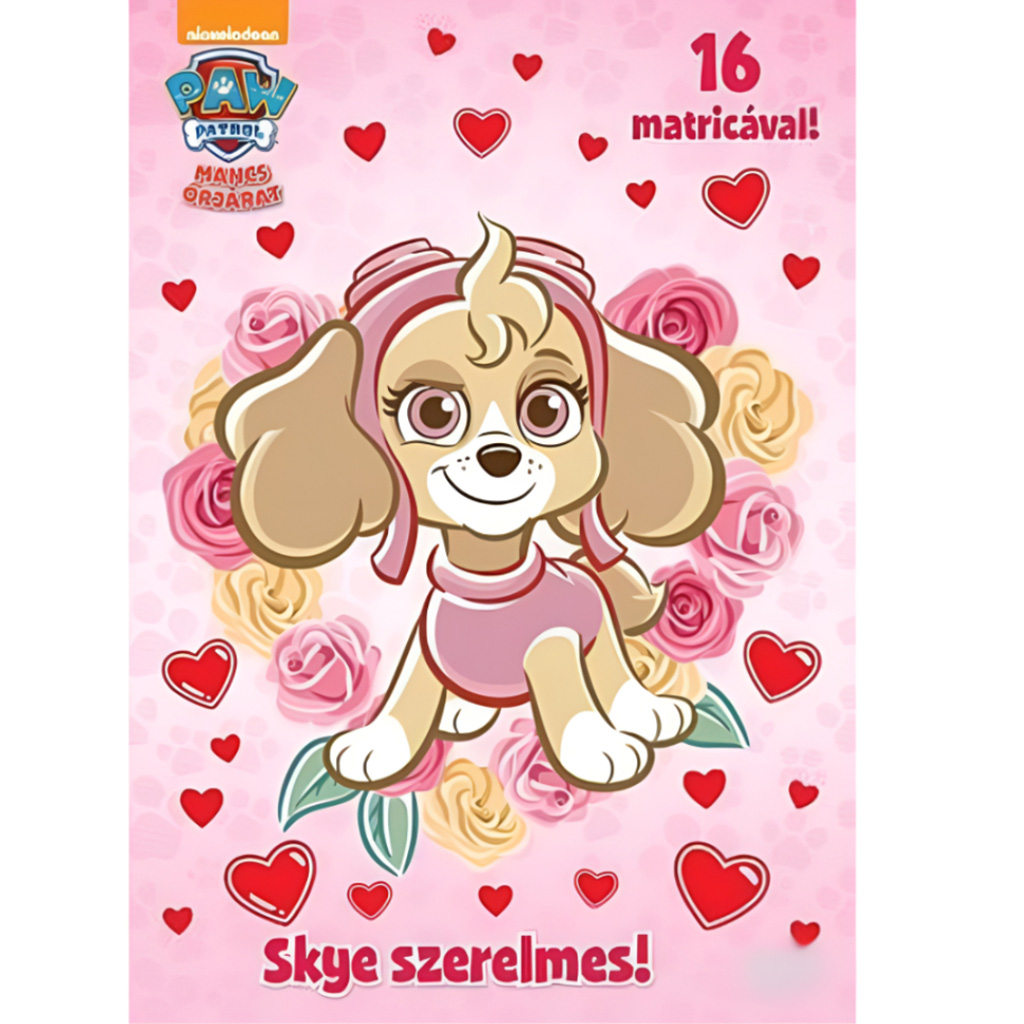 imagen de Paw Patrol: ¡Skye está enamorada! cuaderno para colorear con pegatinas 1