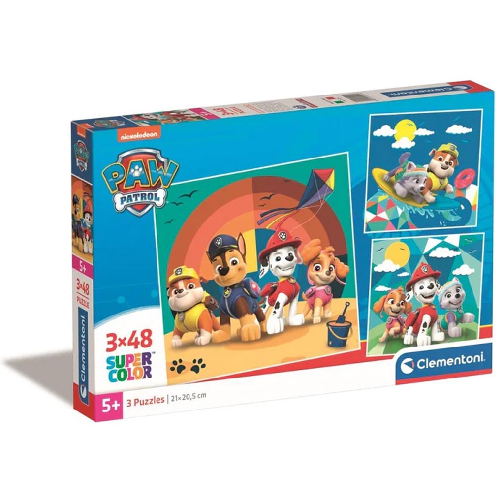 imagen de Paw Patrol Super color3 en 1 puzzle - Clementoni 1