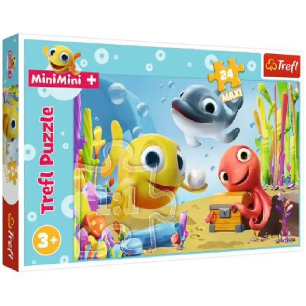 imagen de Peces alegres 24 piezas maxi puzzle - Trefl 1