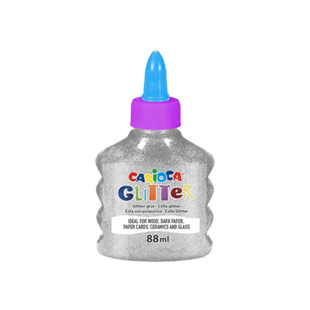 imagen de Pegamento líquido brillante color plata 88ml - Carioca 1