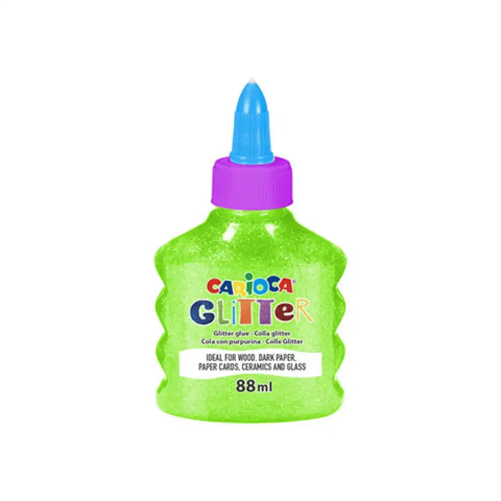 imagen de Pegamento líquido neón verde brillante 88ml - Carioca 1