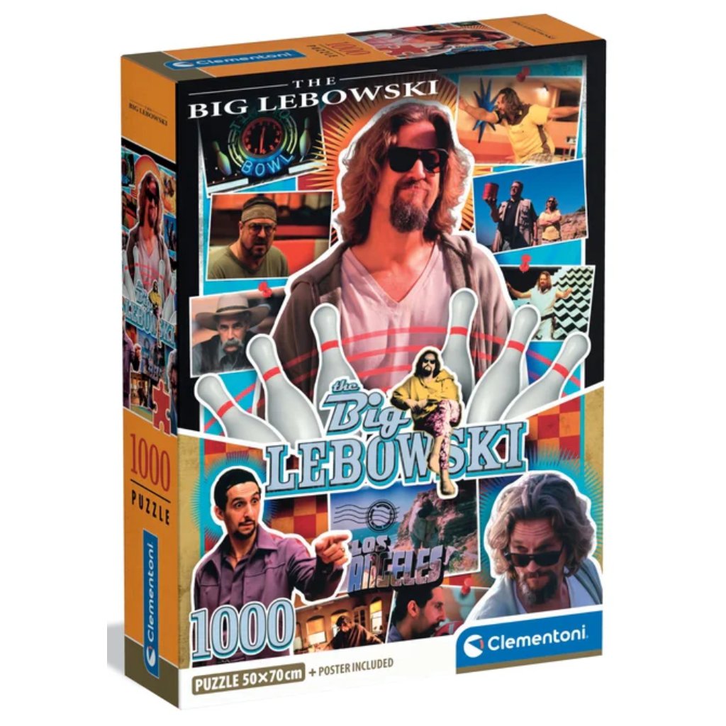 imagen de Películas de culto: Puzzle de El gran Lebowski 1000 piezas - Clementoni 1