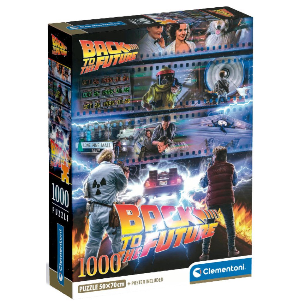 imagen de Películas de culto: Regreso al futuro puzzle de 1000 piezas - Clementoni 1