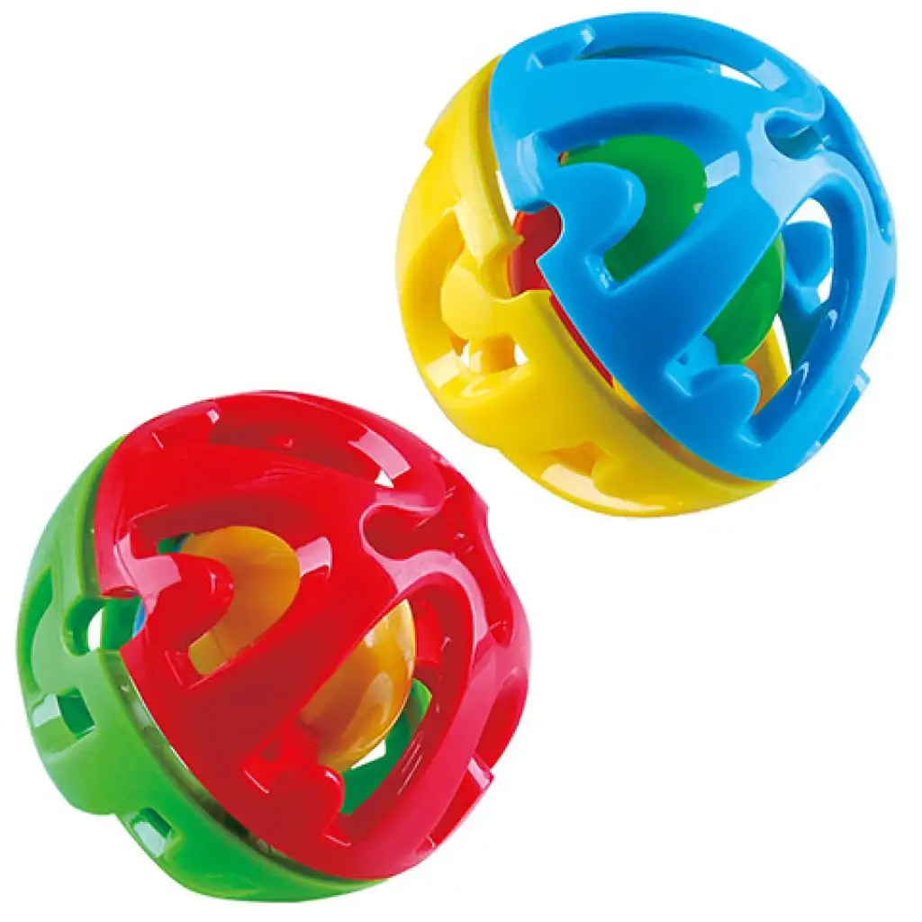 imagen de Pelota de bebé giratoria en dos colores 2