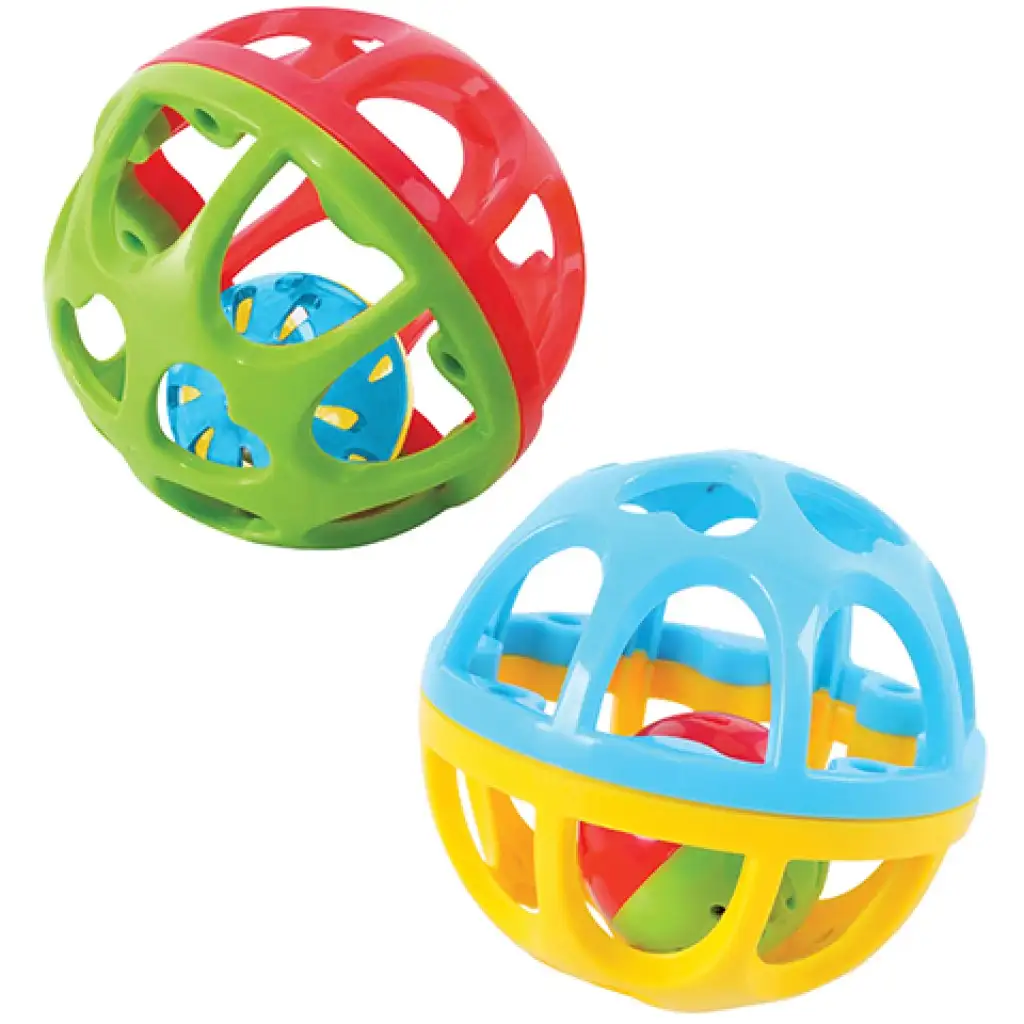 imagen de Pelota de bebé sonajero en dos colores 2