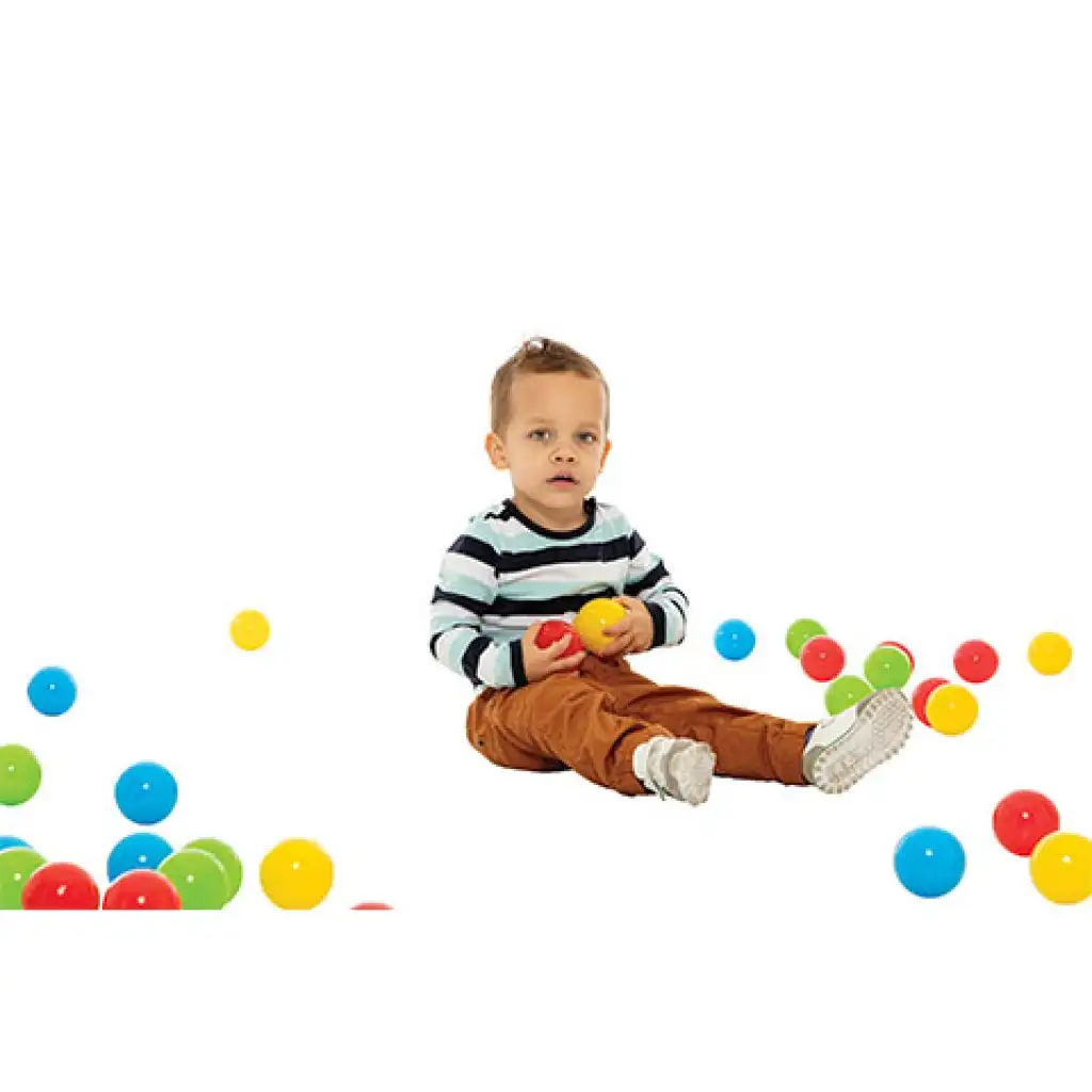 imagen de Pelota de colores en red 60ud - D-Toys 2